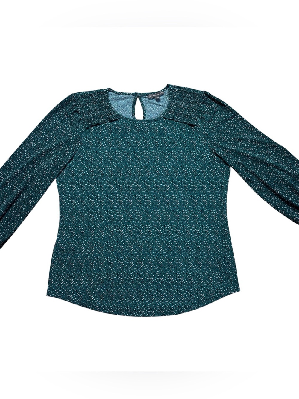 Evergreen and Rust-colored Adrianna Papell women's long sleeve blouses.